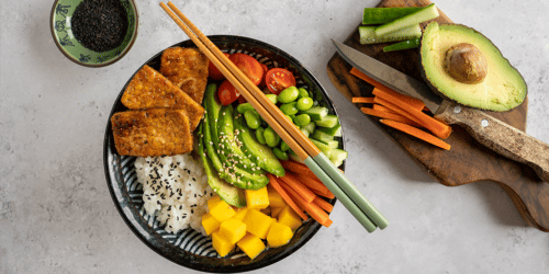 Chilli Tofu Poke Bowl